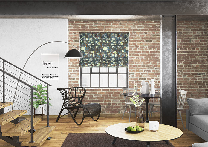 Burdock, Petrol - Roman Blind - Image 5